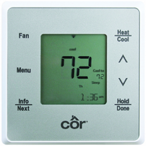 Cor 5C thermostat at All Seasons Heating & Cooling in Vancouver WA and Camas WA