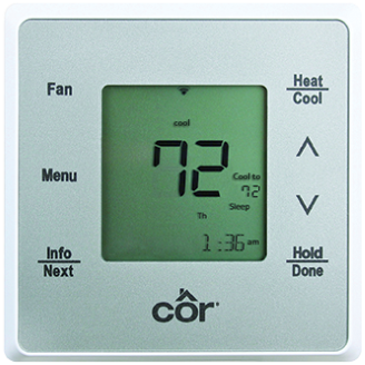 Cor 5C thermostat at All Seasons Heating & Cooling in Vancouver WA and Camas WA